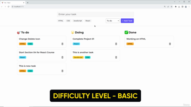 The Ultimate React Course 2025 - Build 3 Real-world Projects – Screenshot 2