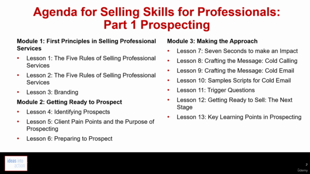 Selling Skills for Professionals: Part 1 Prospecting – Screenshot 2
