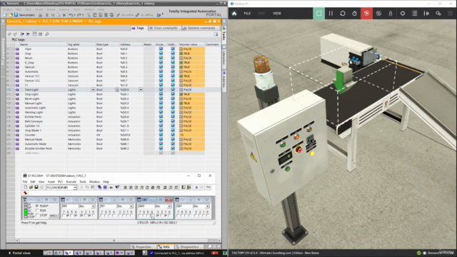 Siemens TIA Portal - Programação de CLP - Factory IO – Screenshot 3