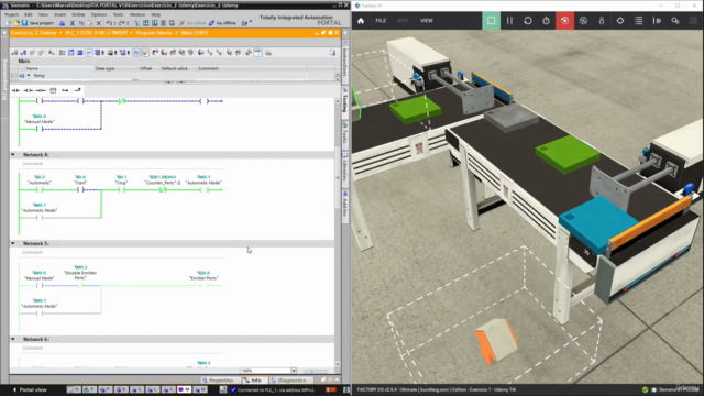 Siemens TIA Portal - Programação de CLP - Factory IO – Screenshot 4