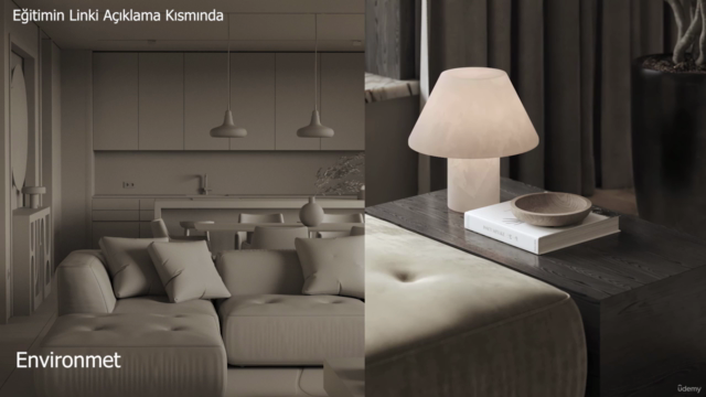 Masterclass Corona Renderer İç Mekan Render ve Animasyon – Screenshot 3