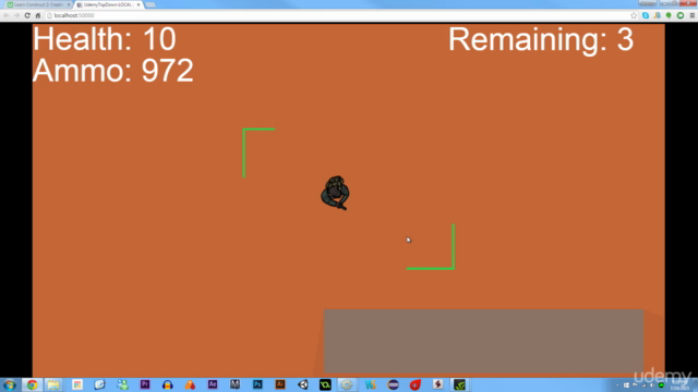 Learn Construct 2: Creating a top-down shooter in HTML5! – Screenshot 1