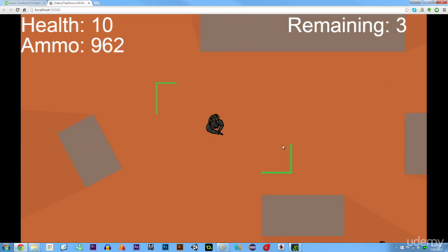 Learn Construct 2: Creating a top-down shooter in HTML5! – Screenshot 4