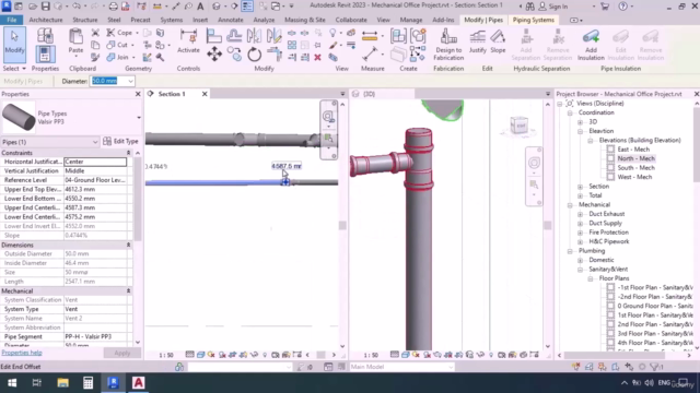 Revit MEP- Sanitary- Pipe Design and Revit 3D Modeling - Screenshot_02