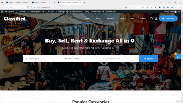 How to Make a Classified Listing Website with WordPress – Screenshot 1