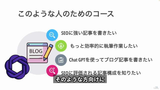 Chat GPT×SEOライティング完全攻略ガイド|たとえ時間がなくてもプロ級のブログ記事を作れるコース – Screenshot 2