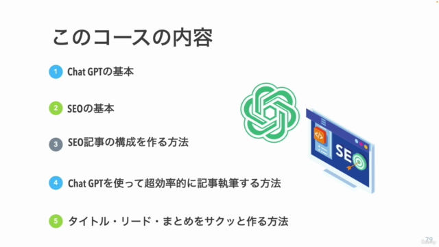 Chat GPT×SEOライティング完全攻略ガイド|たとえ時間がなくてもプロ級のブログ記事を作れるコース – Screenshot 4