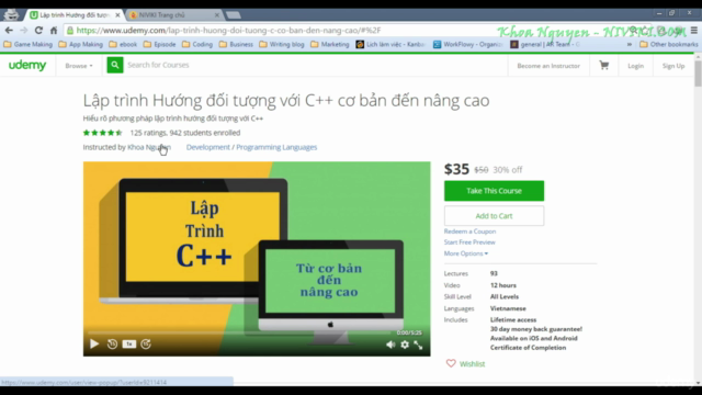 Lập trình Hướng đối tượng với C++ cơ bản đến nâng cao – Screenshot 1