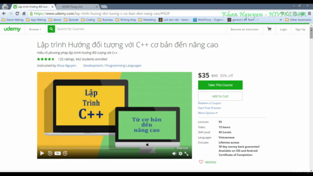 Lập trình Hướng đối tượng với C++ cơ bản đến nâng cao – Screenshot 2