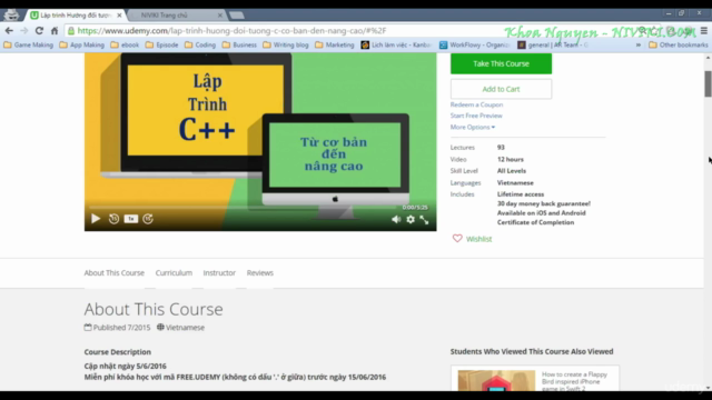 Lập trình Hướng đối tượng với C++ cơ bản đến nâng cao – Screenshot 3