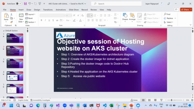 AKS Cluster with dotnetwebapps for Beginners – Screenshot 1