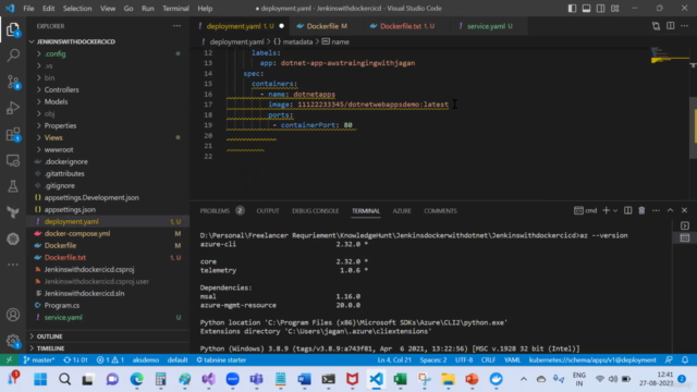 AKS Cluster with dotnetwebapps for Beginners – Screenshot 4