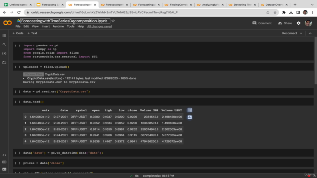 Forecast Crypto Market with Time Series & Machine Learning – Screenshot 1