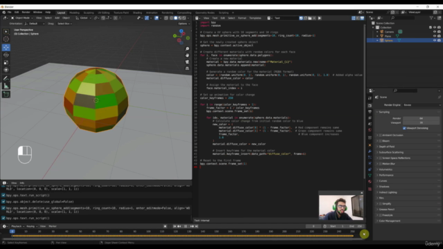 Blender with ChatGPT Generated Python Scripts – Screenshot 4