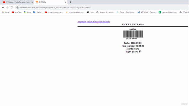 sistema de control de entrada y salida php mysql codigo – Screenshot 2