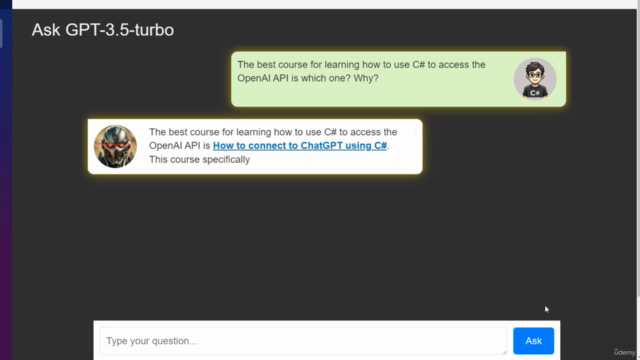 Mastering ChatGPT and OpenAI APIs with C# – Screenshot 1