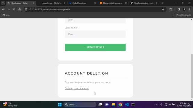 Python Django: Build a Subscription Platform - 2025 – Screenshot 1