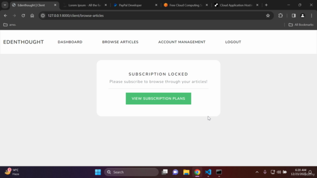 Python Django: Build a Subscription Platform - 2025 – Screenshot 3