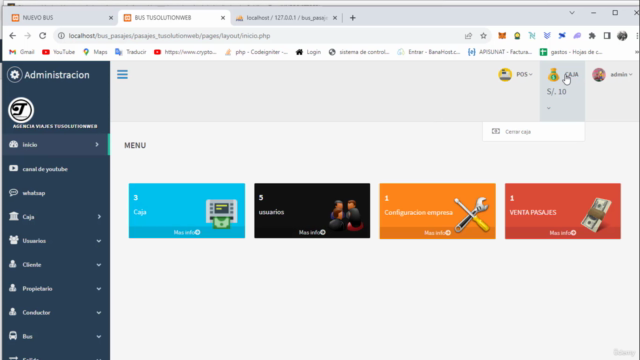 sistema de venta de pasajes en php mysql codigo fuente – Screenshot 1