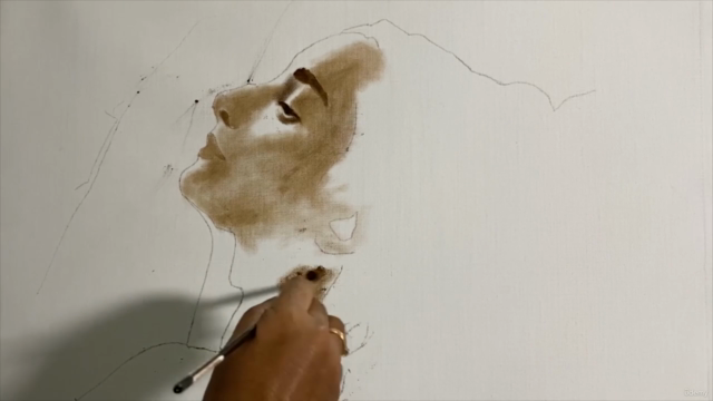 Portrait Painting of Tuscan Girl in oil colour Series 7 – Screenshot 1