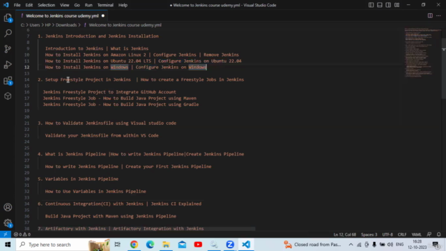 Jenkins CI CD Pipeline Tutorials Hands-On with Projects – Screenshot 1