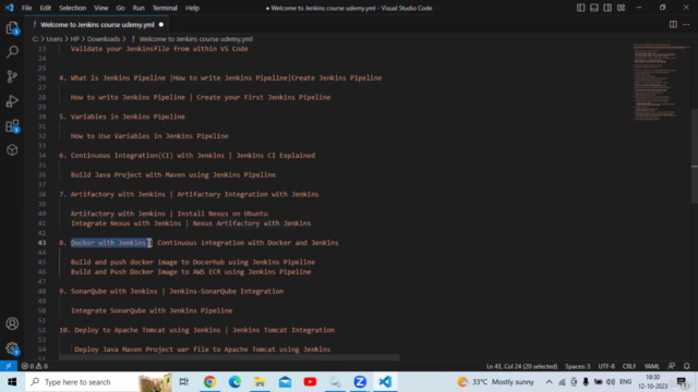 Jenkins CI CD Pipeline Tutorials Hands-On with Projects – Screenshot 3