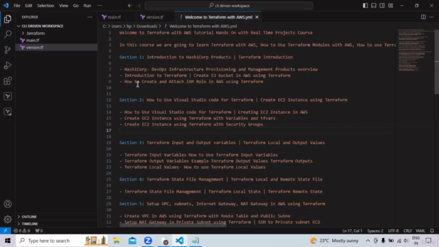 Terraform with AWS Tutorial Hands On with Real Time Projects – Screenshot 1