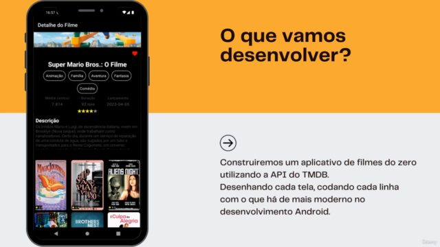 Movie App - Jetpack Compose, Kotlin, Testes e muito mais. – Screenshot 1