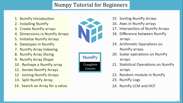 Python NumPy Full Course – Screenshot 4