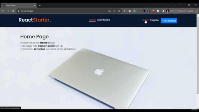 Ultimate React Template Course – Screenshot 1