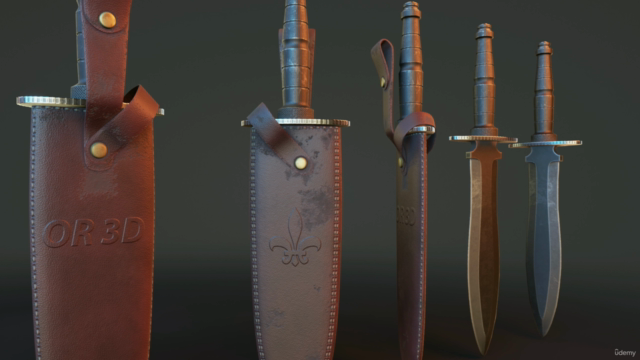 Blender 3.6.2 y Substance 3D painter Asset para videojuegos – Screenshot 1
