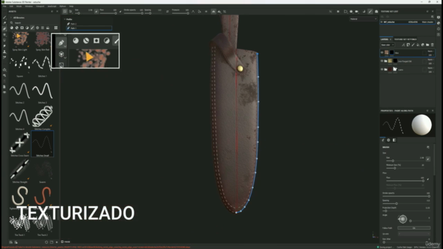 Blender 3.6.2 y Substance 3D painter Asset para videojuegos – Screenshot 2
