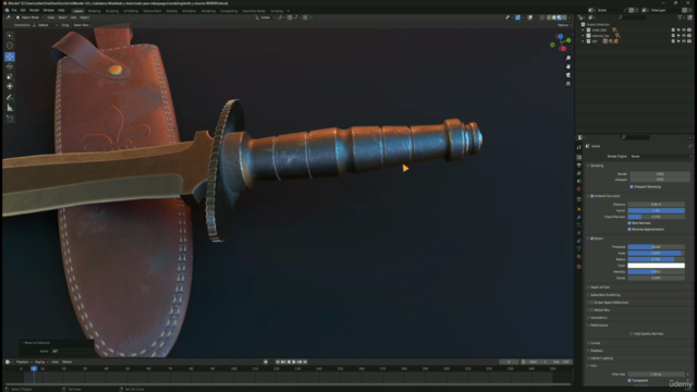 Blender 3.6.2 y Substance 3D painter Asset para videojuegos – Screenshot 3