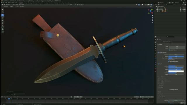 Blender 3.6.2 y Substance 3D painter Asset para videojuegos – Screenshot 4