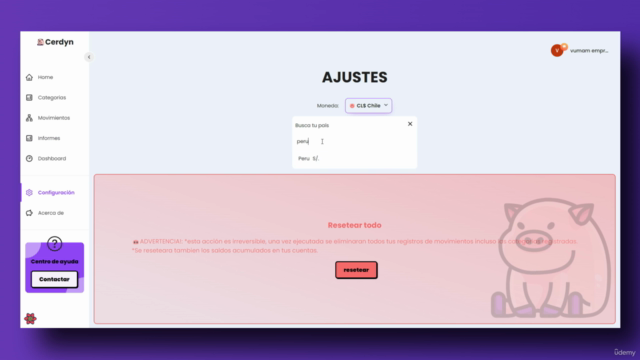 Sistema para controlar gastos con REACT - NIVEL INTERMEDIO – Screenshot 1