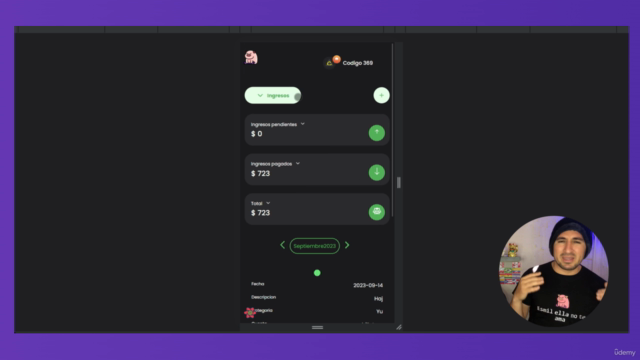 Sistema para controlar gastos con REACT - NIVEL INTERMEDIO – Screenshot 2