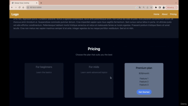 Animate Python Django Web Apps with GSAP – Screenshot 3