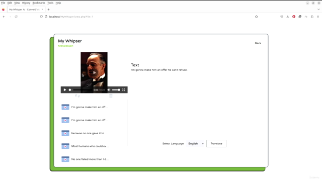 Create a Video/Audio To Text AI App- PHP, MySQL Whisper AI – Screenshot 2