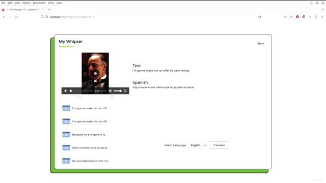 Create a Video/Audio To Text AI App- PHP, MySQL Whisper AI – Screenshot 3