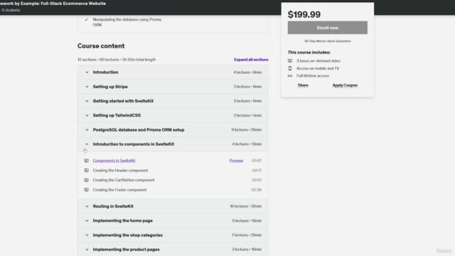 SvelteKit Framework by Example: Full-Stack Ecommerce Website – Screenshot 2