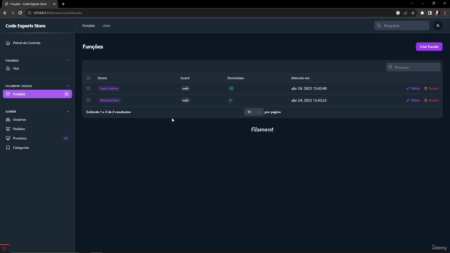 FilamentPHP V2 na Prática - Painéis Admin Produtivos – Screenshot 2