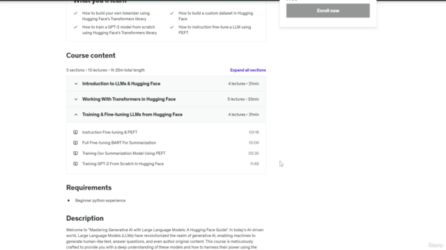 Learn Hugging Face for Mastering Generative AI with LLMs – Screenshot 4