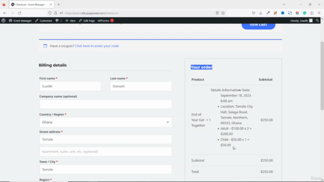 How to Build an Event Management Website with WordPress – Screenshot 3