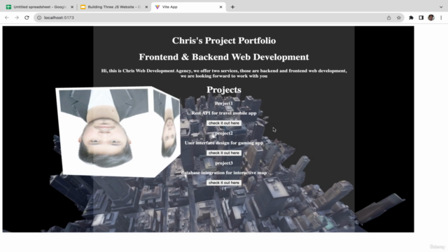 Building & Designing 3D Portfolio Website with Three JS - Screenshot_02