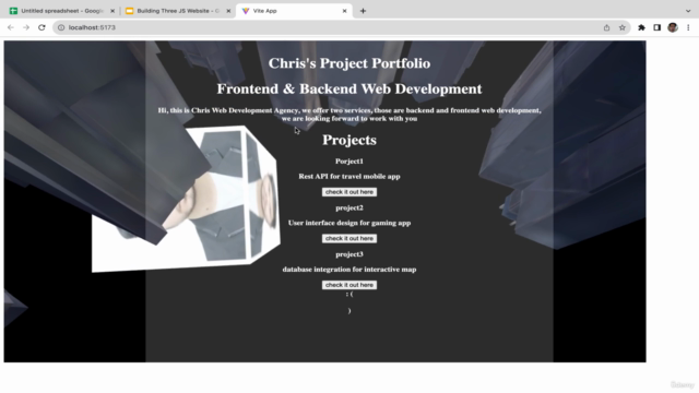 Building & Designing 3D Portfolio Website with Three JS - Screenshot_03