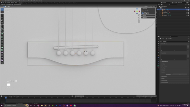Creating a Guitar in Blender and Substance Painter – Screenshot 2