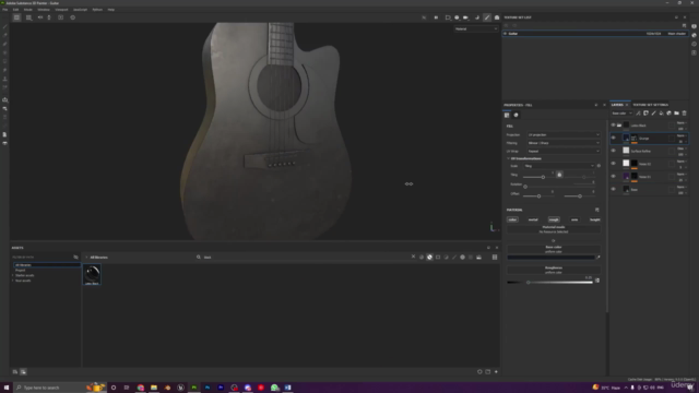Creating a Guitar in Blender and Substance Painter – Screenshot 3