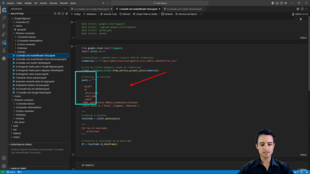 Python - ETL Avançado Com Google BigQuery Cloud + GitHub – Screenshot 3