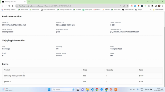 Next.js 13 Ecommerce App from Scratch 2023 – Screenshot 3