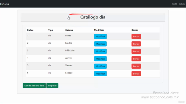 Crear un sistema de control escolar con el patrón MVC – Screenshot 2